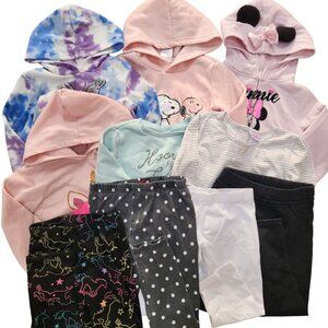 Bundle (10) Youth Girls Spring Fall Clothing Outfits Sweatshirt Pants Capris 5-6